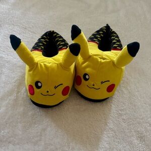 Yellow Pokémon Pikachu Slippers